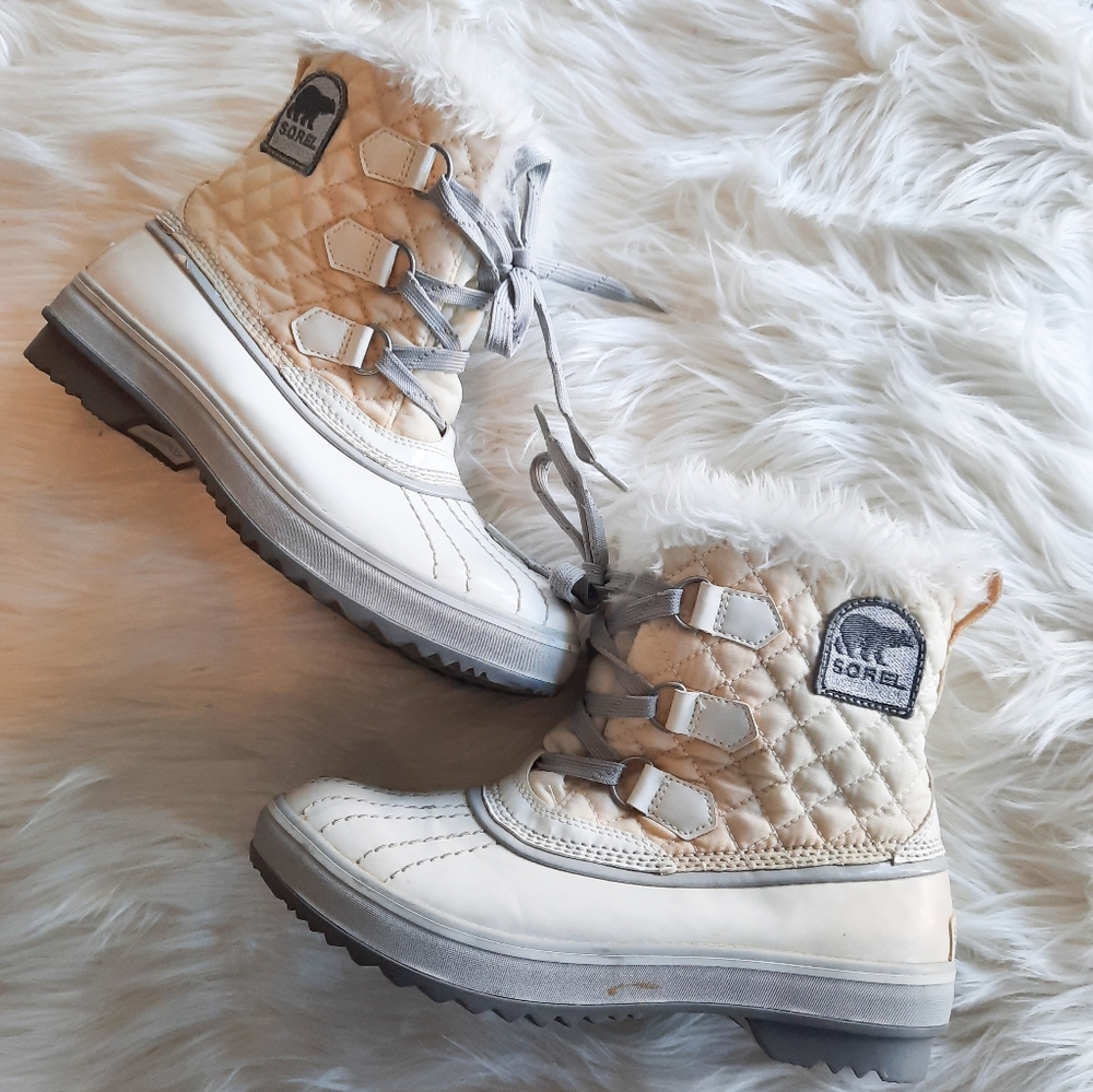 Sorel Torino Quilted Faux Fur Winter Boots 8